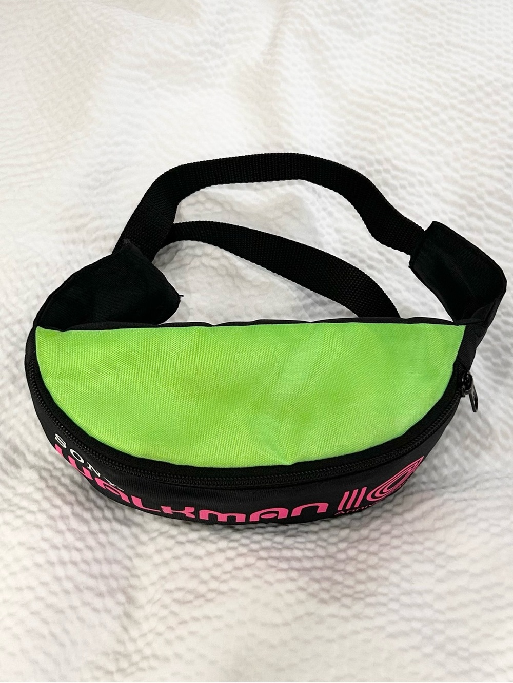 Vintage 90s Sony 10th Anniversary Walkman Crossbody Side Bag Fanny Pack Neon - Picture 6 of 11
